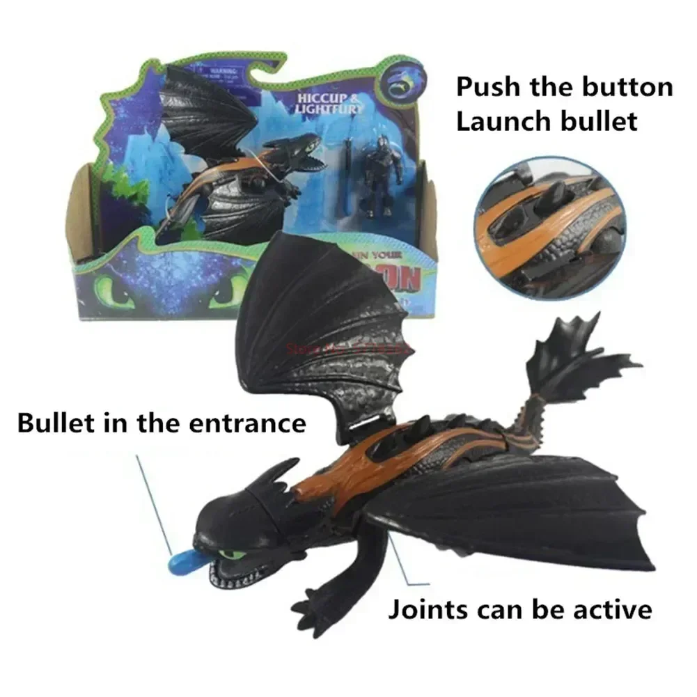 Toothless Light Fury Original Action Figure Cartoon How To Train Your Dragon Disney Anime Figure Christmas Gifts For Kid