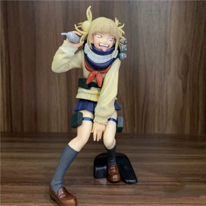 My Hero Academia Anime Character Peripheral Himiko Toga Cute Uniform Battle Version Figure Desktop Ornaments Model Birthday Gift