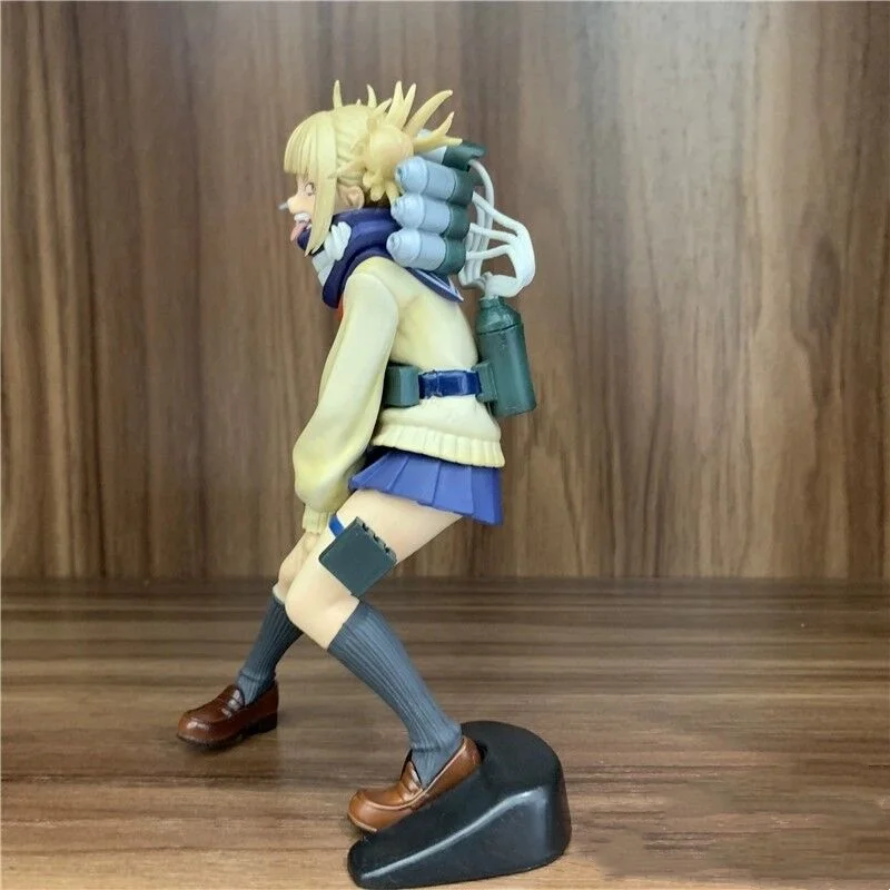 My Hero Academia Anime Character Peripheral Himiko Toga Cute Uniform Battle Version Figure Desktop Ornaments Model Birthday Gift