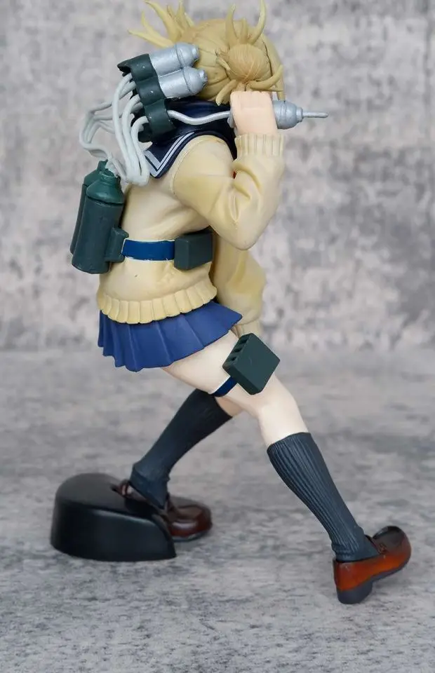 My Hero Academia Anime Character Peripheral Himiko Toga Cute Uniform Battle Version Figure Desktop Ornaments Model Birthday Gift