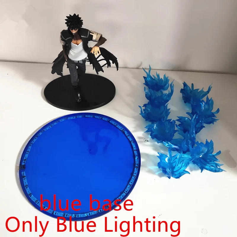 Anime Figure My Hero Academia Dabi Blue Fire Scene DIY Led PVC Toy 17cm Boku no Hero Academia Dabi Action Figurine Doll Juguetes