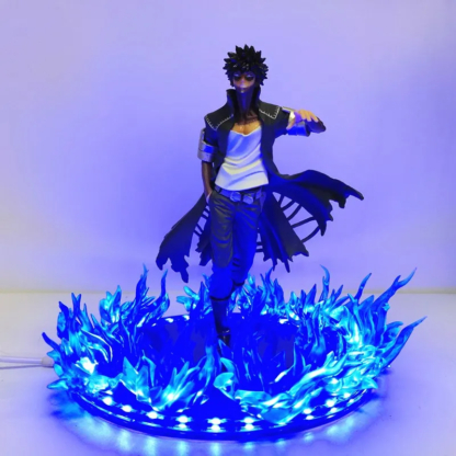 Anime Figure My Hero Academia Dabi Blue Fire Scene DIY Led PVC Toy 17cm Boku no Hero Academia Dabi Action Figurine Doll Juguetes - Image 3