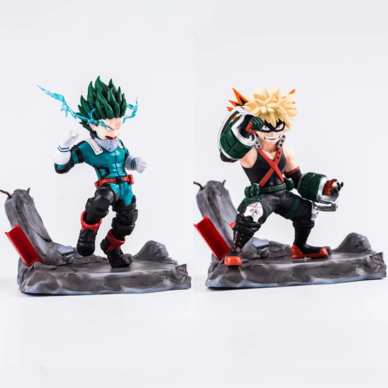 My Hero Academia Bakugou Katsuki Midoriya Izuku Anime Battle Figure Model Statue Collection Desktop Decoration Ornament Toy Gift