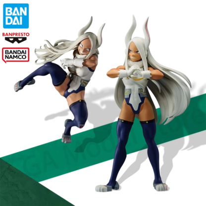 Genuine BANDAI BANPRESTO Anime My Hero Academia Miruko Action Figure Bunny Heros Mirko Collection Model Toy Kids Birthday Gifts