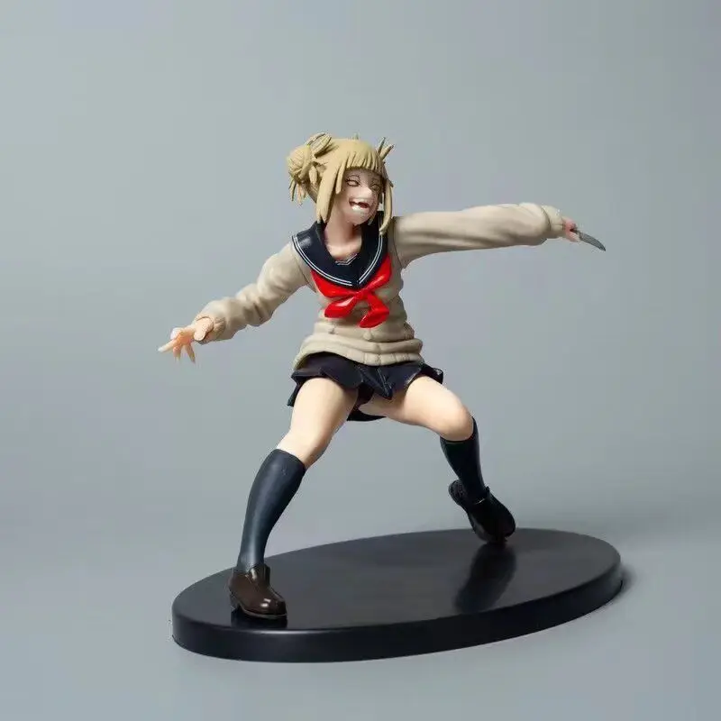 14cm My Hero Academia Himiko Toga Attack 2nd Anime Figure Model Statue Boys Collection Desktop Decoration Ornament Toys Gifts