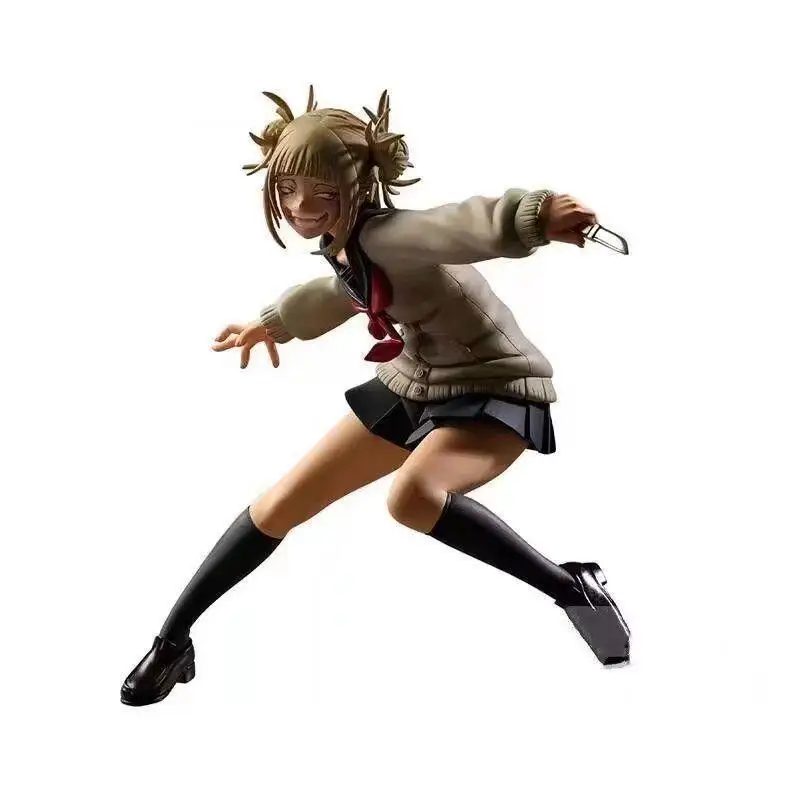 14cm My Hero Academia Himiko Toga Attack 2nd Anime Figure Model Statue Boys Collection Desktop Decoration Ornament Toys Gifts