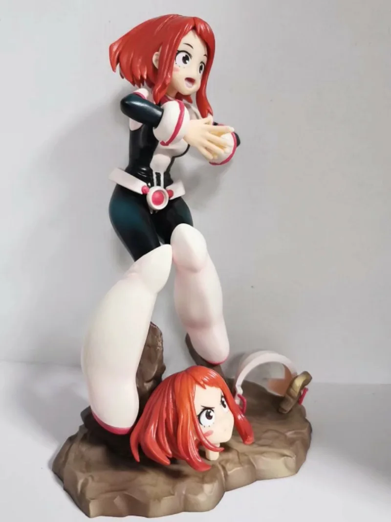 21cm My Hero Academia Uraraka Ochako Anime Girl Figure Model Statue Boys Collection Desktop Decoration Ornament Toys Gifts