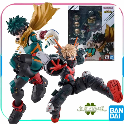 Bandai Original SHF Anime Figure Midoriya Izuku Bakugou Katsuki Action Figure Toys For Boys /Girls /Kids /Christmas Gift