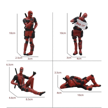 Anime Deadpool 2 Action Figure Sitting lying Posture Model Anime X-Men Mini Doll Decoration Collection Figurine Gifts - Image 2