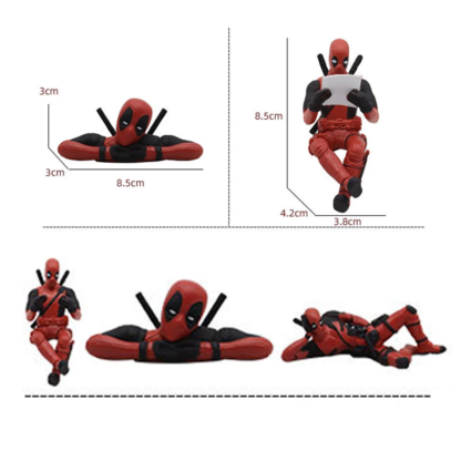 Anime Deadpool 2 Action Figure Sitting lying Posture Model Anime X-Men Mini Doll Decoration Collection Figurine Gifts - Image 3