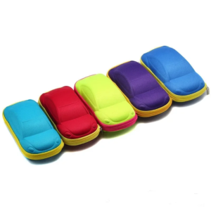 Cute Sunglasses Cases for Kids Boys Girls Car Shape Lightweight Glasses Box Vintage Portable Zipper Glasses