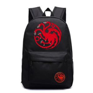 House Targaryen School Bags for Teens Print House Stark Backpacks Men Anime Canvas Zipper Backpack Kids