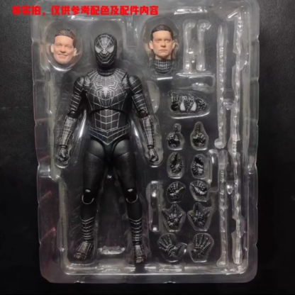 Spider-Man Black Suit Version S.H.Figuarts Spiderman Venom Shf Action Figures Statue Figurine Model Gifts Kids Toys - Image 4