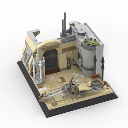 MOC Space Wars Desert Power Plant Desert Village Eisley-Cantina Slums Home Architecture Building Building Block for Child Gfit - Image 6