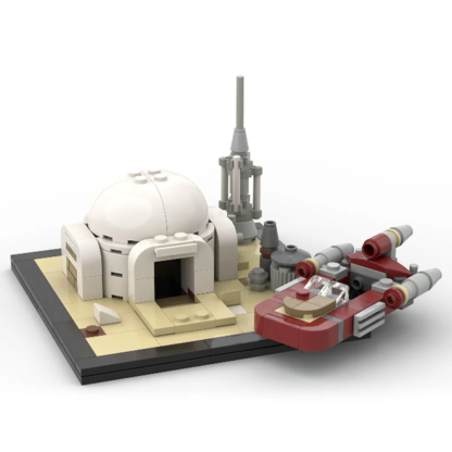 MOC Space Wars Desert Power Plant Desert Village Eisley-Cantina Slums Home Architecture Building Building Block for Child Gfit - Image 5