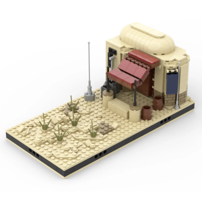 MOC Space Wars Desert Power Plant Desert Village Eisley-Cantina Slums Home Architecture Building Building Block for Child Gfit - Image 3