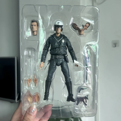 NECA Terminator 2 Judgment Day T-1000 Motorcycle Ultimate Copy T-800 Tech Noir Police Station Assault 18cm PVC Action Figure Toy - Image 3