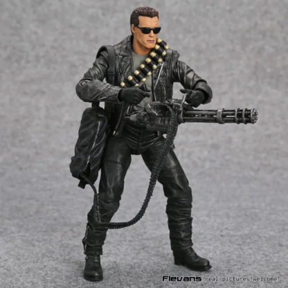 NECA Terminator 2: Judgment Day T-800 Arnold Schwarzenegger PVC Action Figure Collectible Model Toy 7" 18cm - Image 2