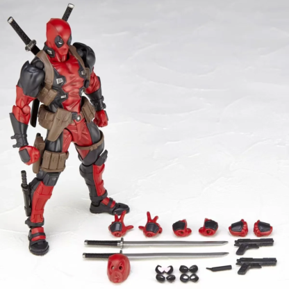 Revoltech Yamaguchi Deadpool & Wolverine Marvel Action Figure Marvel legends Joint Movable KAIYODO Movie Model for Kids Gift - Image 5