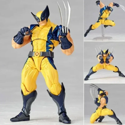 Revoltech Yamaguchi Deadpool & Wolverine Marvel Action Figure Marvel legends Joint Movable KAIYODO Movie Model for Kids Gift - Image 3