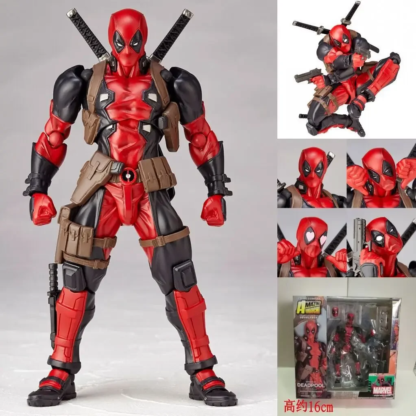 Revoltech Yamaguchi Deadpool & Wolverine Marvel Action Figure Marvel legends Joint Movable KAIYODO Movie Model for Kids Gift - Image 2