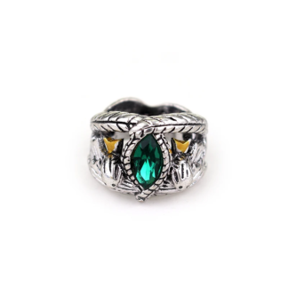 Ring of Barahir Aragorn Gondor Lord Rings men women fans gift Green crystal rings Wedding Engagement 3