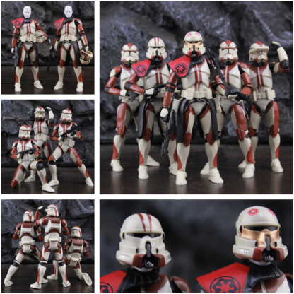 Star Wars 104th 212th 442nd 332nd 501st 6" Action Figure ARC ARF Trooper Shock Asohka Commander Phase 2 Episode II Clone Toys - Image 5