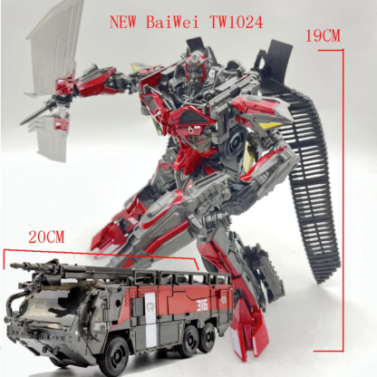 Transformation Toys BAIWEI TW1024 Sentinel Prime SS61 Fire Engine Truck Alloy Model Action Figure Deformation Robot Autobot Gift