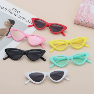 Vintage New Cat Eye Kids Sunglasses Boys Girls Small Triangle Frame Gift Sun Glasses Children Baby